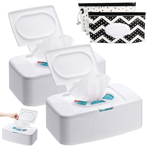 Caixa de Toalhitas Hidratantes NIZIRIOO (Branco) Nizirioo - Móveis para bebês e crianças pequenas - hidratantes, branco