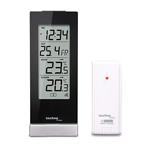 Estação Meteorológica TECHNOLINE WS 9767 Technoline - Termômetros domésticos - lcd, visor, tendência temperatura, alarme, transmissores externos