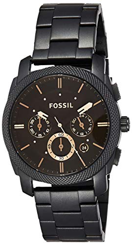 Relógio Homem FOSSIL FS4682 (Aço - Preto) Fossil - Relógios - aço inoxidável, preto, face preta, vidro mineral temperado