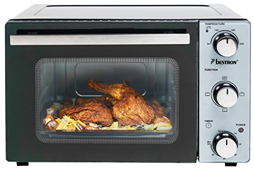 Forno Elétrico Compacto BESTRON 1200W (Capacidade: 20L) Bestron - Fornos de bancada e torradeiras - compacto, 20L, 1200W, elétrico
