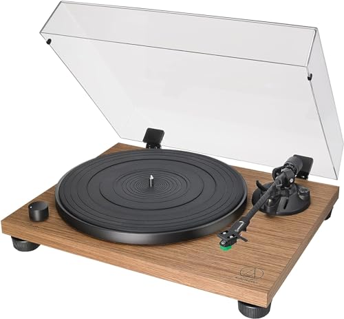 Gira-Discos TECHNICA LPW40WN Castanho (Manual - Velocidade: 33 1/3 - 45) Audio-Technica - Gira-discos e leitores de vinil - manual, 33 1/3, 45, antirresonância
