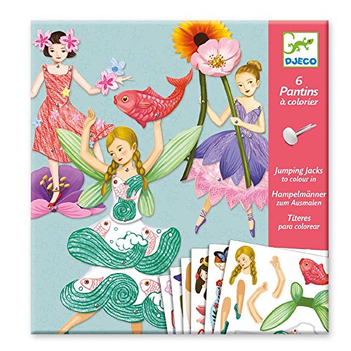 Boneca de moda DJECO Fairies Art & Craft Set (6 anos) Djeco - Materiais de arte e artesanato - boneca, moda, djeco, fairies, art, craft set