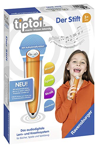 Jogo Educativo RAVENSBURGER Tiptoi The Pen (Idade Mínima: 3) Ravensburger - Jogos - educativo, microfone, gravar, reproduzir