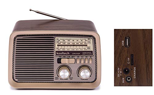 Rádio Portátil KOOLTECH RUN-30 (Castanho - Digital - FM/MW/SW) CASAPREM - Radios - digital, fm/mw/sw, entrada auxiliar, adaptador ac/dc