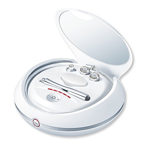 Exfoliador Facial BEURER Fc100 Microdermoabrasion Beurer - Ferramentas de cuidados com a pele - 5 níveis, botão luminoso, espelho integrado, 3 acessórios