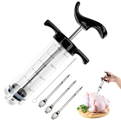 Avesteir 30 ml 3 Agujas de Aço Inoxidável para Carne e 1 Escova de Limpeza Avesteir - Suprimentos médicos - 30 ml, 3 agujas, aço inoxidável, carne, escova de limpeza