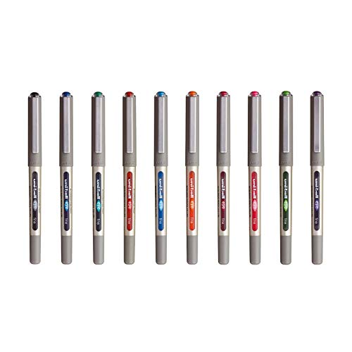 Canetas de Feltro UNI-BALL Uni Ball Eye (10 Un) Uni Mitsubishi Pencil - Canetas - caneta, feltro, 10 unidades, tinta azul