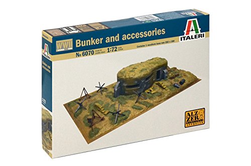 Figura de Ação ITALERI Bunker e acessórios (Idade Mínima Recomendada: 4 anos) Italeri - Kits de modelos em escala - escala 1/72, plástico, 4 anos