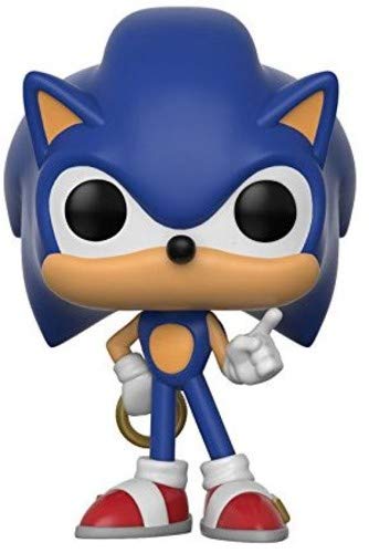 Figura de Ação SONIC THE HEDGEHOG Sonic com Anel Funko - Bonecos de ação e brinquedo - Sonic, pvc, 9cm, colecionável