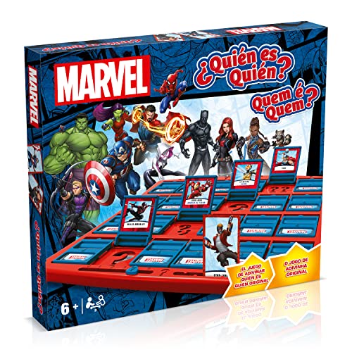 Jogo de Tabuleiro WINNING MOVES Who is Who Marvel (Idade Mínima Recomendada: 8 anos) Winning Moves - Jogos - jogo de tabuleiro, 8 anos, marvel, perguntas, personagem escondido