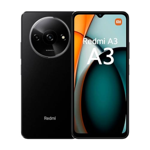 Smartphone XIAOMI Redmi A3 (6.53'' - 3 GB - 64 GB - Preto) Xiaomi - Telemóveis - 3 GB, 64 gb, 720 x 1600 pixels, 5000 mAh, preto