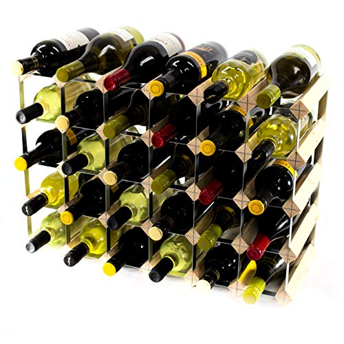 Cranville Wine Racks Wooden Pine 30 Bottles (6X4) Classic And Galvanized Cranville wine racks - Suportes para vinhos - madeira, pinho, 30 garrafas