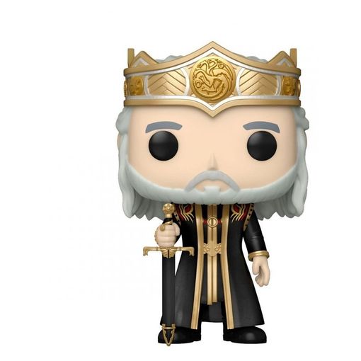 Figura FUNKO Pop! Tv: Hotd - King Viserys Targaryen Funko - Bonecos de ação e brinquedo - figura, funko pop tv hotd, king viserys targaryen, vinil, personagem, caixa