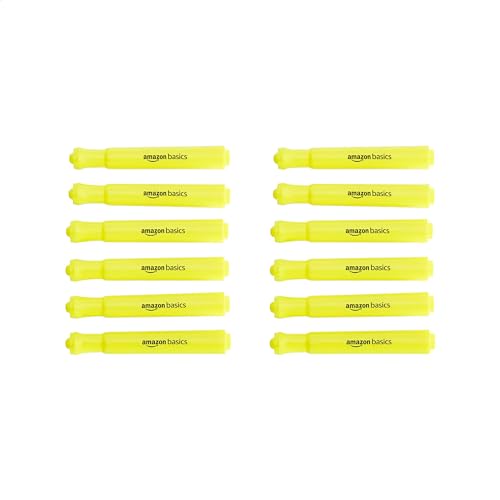 Caneta de Feltro AMZBASICS Yellow (Amarelo) Amazon - Marcadores e marcadores de texto - caneta, feltro, amarelo