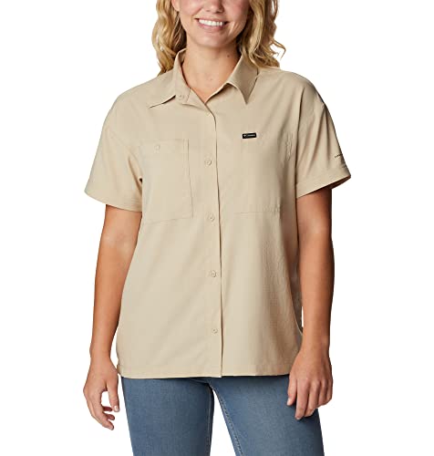 T-shirt para Mulher COLUMBIA Silver Ridge Utility Azul para Montanha (L) Columbia - Camisas e tops - t-shirt, mulher, columbia, silver ridge utility, azul, montanha