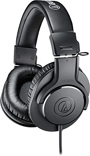 Auscultadores com Fio AUDIO-TECHNICA ATH-M20X (On Ear - Microfone - Preto) Audio-Technica - Fones de ouvido e headsets - com fio, microfone, preto, on ear