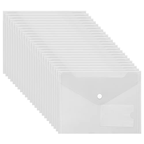 Pasta BELLEVOUS A5 Plástico Transparente (Pack de 24) BELLE VOUS - Pastas e capas de relatório - 50 folhas, transparente, 130g, caixa