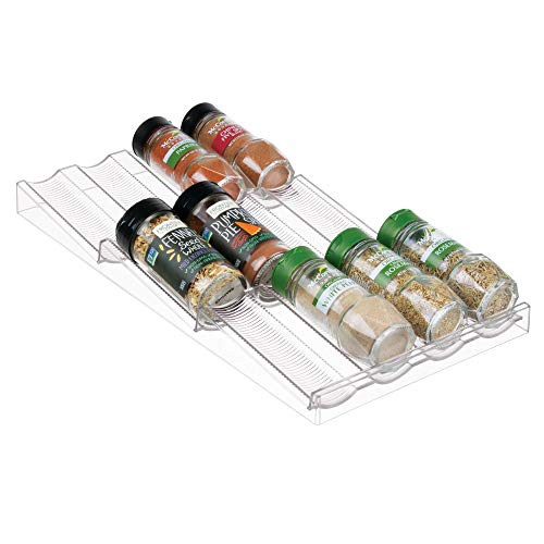 Organizador de Cozinha MDESIGN 1004 (Plástico) mDesign - Prateleiras industriais - 3 prateleiras, 1 gaveta, plástico branco, fácil de limpar