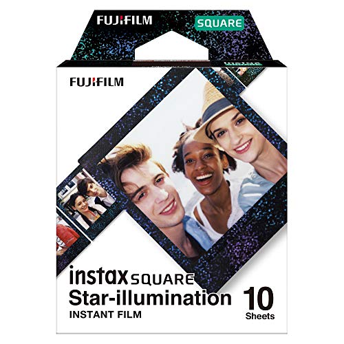 Fujifilm Instax Square Monochrome Starlight Film Pack 10 FIlms Fujifilm - Filme de câmera - fujifilm, instax square, monochrome, 10 films