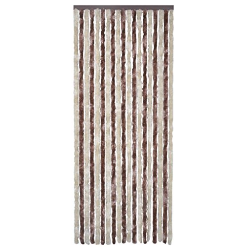 Cortina Anti-Insectos VidaXL 90 x 220 cm - Bege e Castanho Claro vidaXL - Cortinas e cortinados - anti-insetos, 90x220 cm, bege, castanho claro