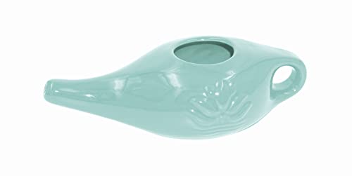 Jarro de Limpeza Nasal NETIPOT Cerâmico Azul chi-enterprise - Cuidados pessoais - cerâmico, azul, limpeza nasal