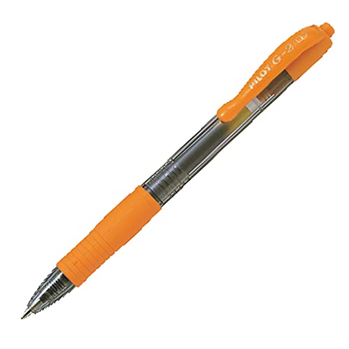Esferográfica Rollerball PILOT G2-07 Laranja Pilot - Canetas - esferográfica, rollerball, pilot g2-07, laranja, tinta de gel