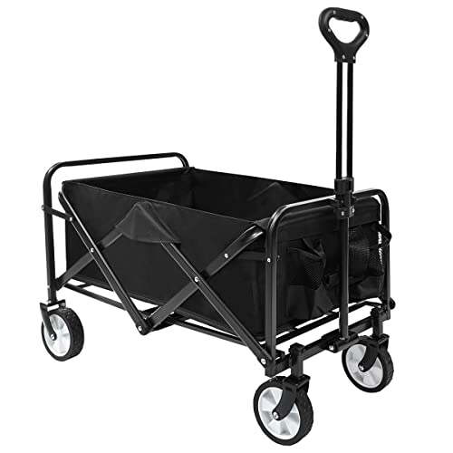 Carrinho de Transporte para Jardim, Casa, Praia e Alimentação (4 Rodas) T-LoVendo - Macacos e empilhadores - 4 rodas, tecido oxford, estrutura metálica, capacidade 75 kg