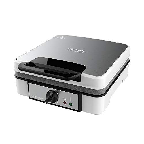 Máquina de Waffles CECOTEC Fun Gofrestone 4 Inox (1200 W) Cecotec - Máquinas de waffle - 1200 W, antiaderente, aço inoxidável