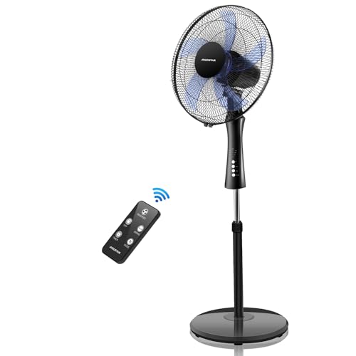 Ventoinha de Pé AIGOSTAR Silencioso (3 velocidades - 60 W) Aigostar - Ventiladores - 3 velocidades, 60 W, temporizador, ajustável