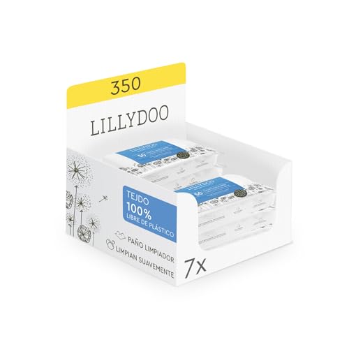 Toalhitas Húmidas Lillydoo Eco-Friendly 7X50 Unidades LILLYDOO - Banho e corpo - biodegradáveis, compostáveis, recicláveis, lavável à mão
