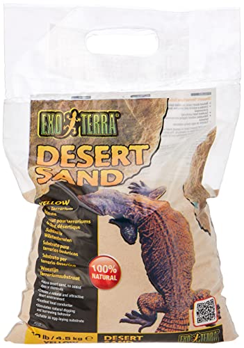 Exoterra Desert Sand 10L areia para répteis EXO TERRA - Substratos para répteis e anfíbios - areia natural, desert sand, condutor de calor, natural