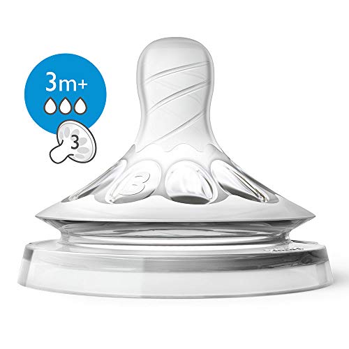 Tetinas PHILIPS AVENT Tetina Natural 2 Unidades Philips - Bicos e forros para mamadeiras de bebê - tetina, natural, 2 unidades, fluxo de leite
