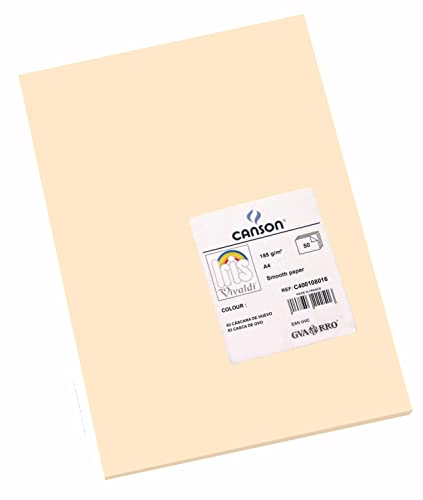 Papel para Desenho e Pintura CANSON Guarro (A4) Fila - Papel de arte e artesanato - 50% mais branco, brilho, 185g/m2, pinturas a óleo