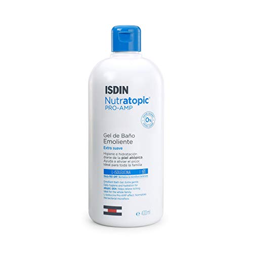 Gel de banho ISDIN Nutratopic Pro-Amp 400 ml Isdin - Gel de banho - hidratação, proteção antioxidante, nutrientes, 400 ml