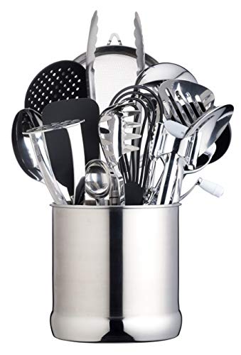Suporte para utensílios de cozinha extra grande em aço inoxidável, 18x18 cm Master Class - Suportes e racks para utensílios de cozinha - aço inoxidável, 18x18 cm, extra-grande
