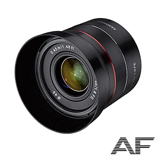 Objetiva SAMYANG AF 45mm F1.8 (Encaixe: Sony E - Abertura: f/22 - f/1.8) Samyang - Lentes de câmera - samyang, sony e, f/22, f/1.8, telephoto