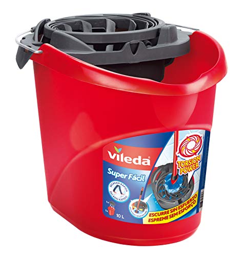 Caixote do Lixo VILEDA Torsion Power (Vermelho) Vileda - Baldes - caixote, lixo, vileda, torsion power