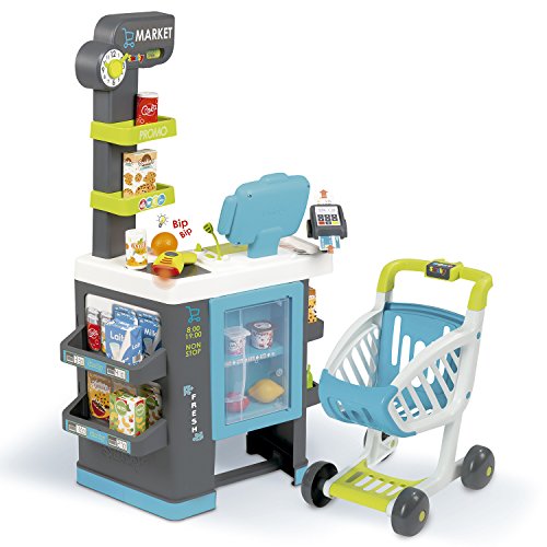 Loja de Brincar SMoby Fresh City Market (Idade Mínima Recomendada: 3 anos) Smoby - Brinquedos - loja, brincar, supermercado, caixa registradora, balança, frigorífico