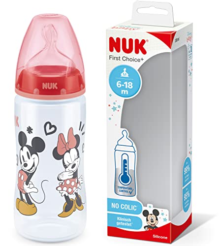Biberão NUK First Choice Plus (0-6 m - Vermelho) 1053 - Utensílios de Cozinha - 0-6m, vermelho