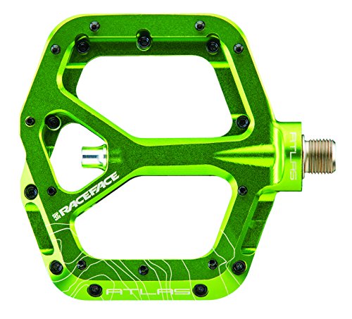 Pedais de Bicicleta RACE FACE Atlas Verde (27.5/29) RACE FACE - Livros - alumínio anodizado, 280g, plataforma ampla, ergonômico