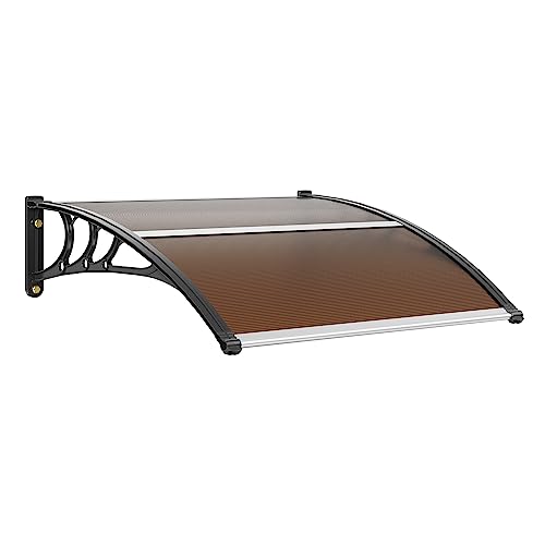 Toldo de Porta de Entrada VEVOR 965X1017Mm Marrom VEVOR - Toldos - poliéster, 100 cm, 200 kg, cinzenta