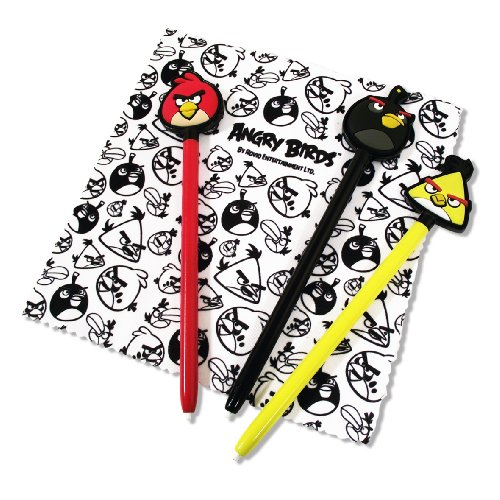 Pack de 3 Estiletes Nintendo Angry Birds XL (Nintendo 3DS) Angry Birds - Acessórios para console de jogo portátil - pack, estiletes, angry birds, XL, nintendo 3ds