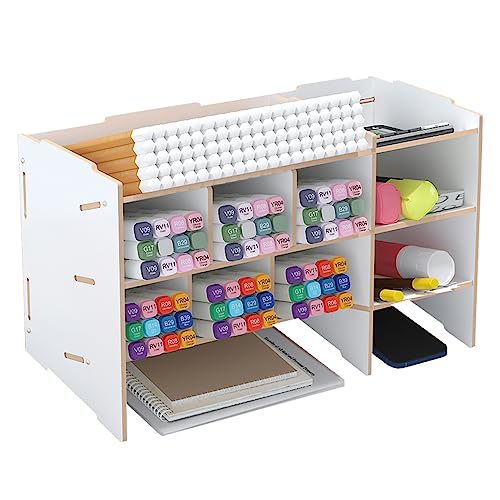 Organizador de Secretária AXROAD B21-02 Axroad Mall - Organizadores de mesa - 2 compartimentos, madeira mdf, anti-estático, removível