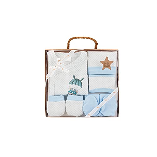 Conjunto de Presente para Bebé INTERBABY Paracaidismo (Azul) Interbaby - Conjuntos de presente para bebê - presente, bebé, paracaidismo, azul