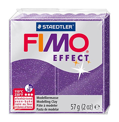 FIMO EFFECT - Lila Glitter (57 g) - 570000 Staedtler - Materiais de cerâmica e escultura - glitter, lila, 57g