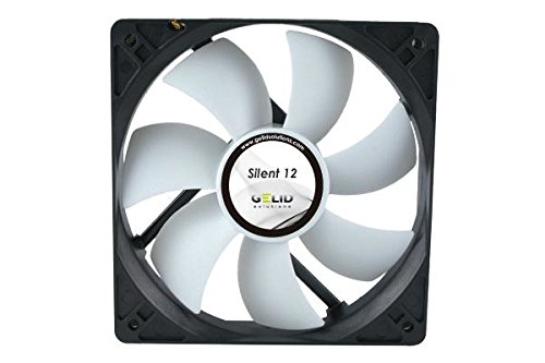 Gelid Solutions Silent 12 Pasta de computador Ventoinha GELID SOLUTIONS - Peças de refrigeração de sistema de computador - 120 mm, 1000 rpm, preto, prateado