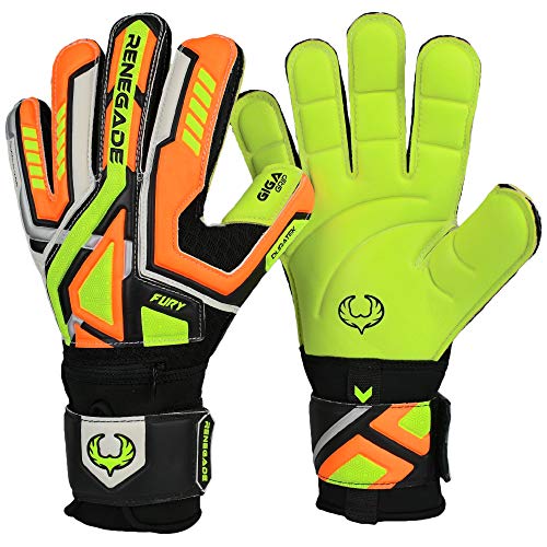 Luva de Goaleiro RENEGADE Fury Guante de Porteiro (7-11) Renegade GK - Luvas de futebol - látex, elastano, preto, vermelho