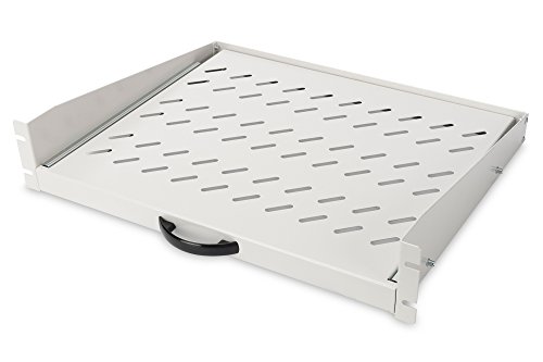 Prateleiras Rack ASSMANN ELECTRONIC DN-19-TRAY-2-450 Digitus - Prateleiras de reposição - 2U, preto, ferro, 30 kg