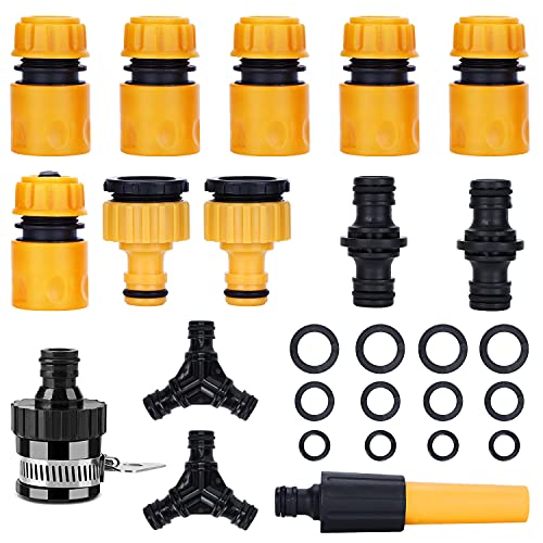 Conjunto de 15 Conectores para Mangueira de Jardim 1/2 Polegadas Yunhaichuang - Acessórios e válvulas para mangueira de jardim - conectores, mangueira, jardim, 1/2 polegadas