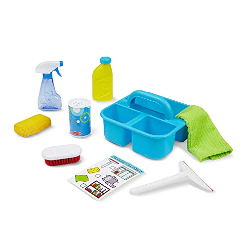 Jogo Tradicional MELISSA & DOUG Classic Cleaning Cart Melissa & Doug - Faz de conta de limpeza da casa - jogo tradicional, limpeza, cartão